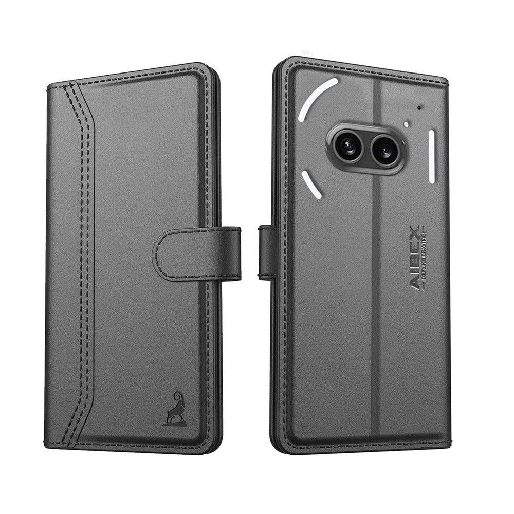 Nothing 2A Aibex PU Leather Flip Cover Foldable Stand & Pocket Magnetic Closure - Aibex